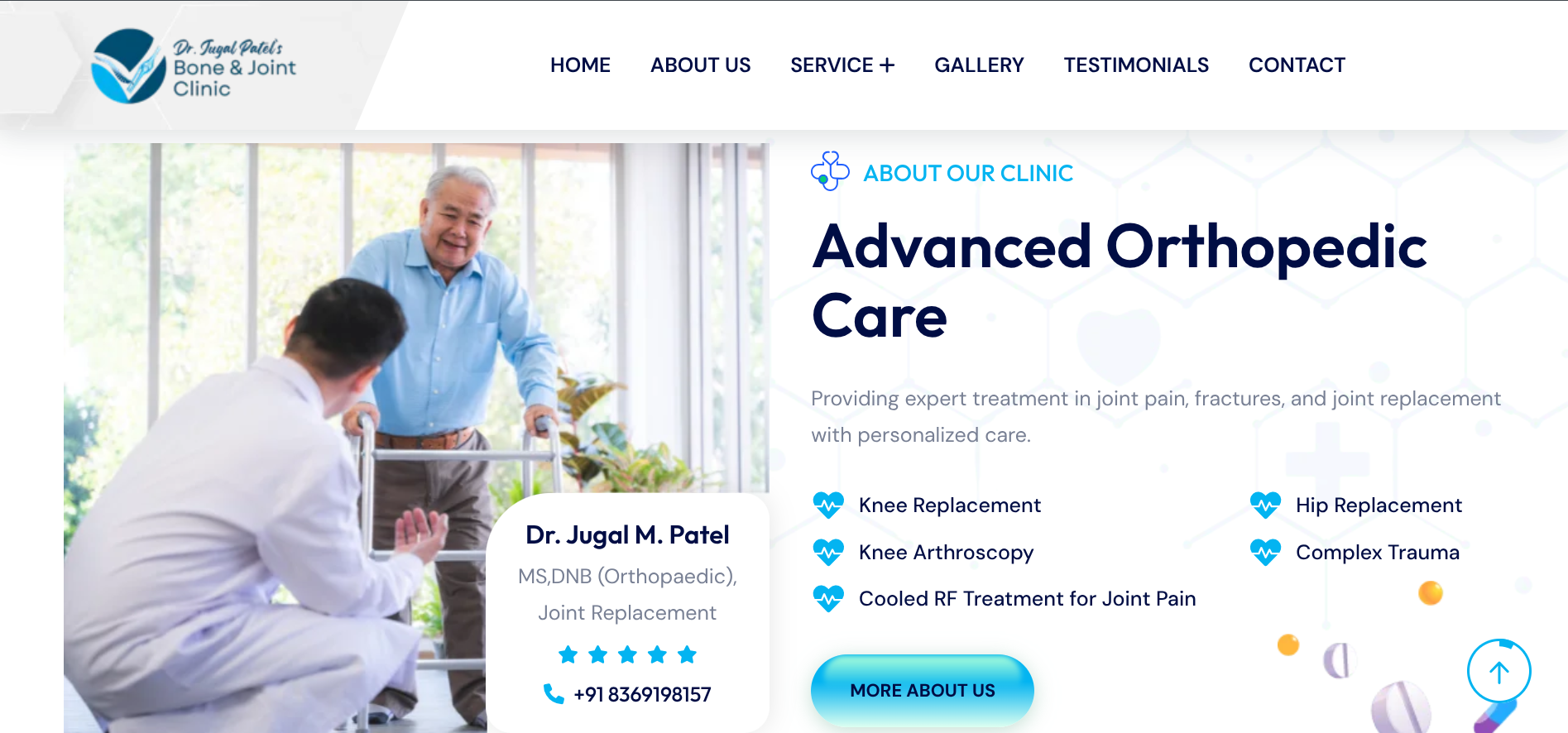 Restoring active lives through advanced orthopedic care.